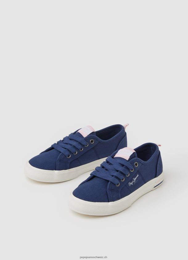 einfache Brady-Turnschuhe Mädchen Pepe Jeans Marine 84XH6T1324