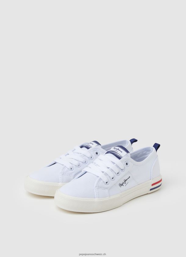 einfache Brady-Turnschuhe Mädchen Pepe Jeans nicht-gerade weiss 84XH6T1325