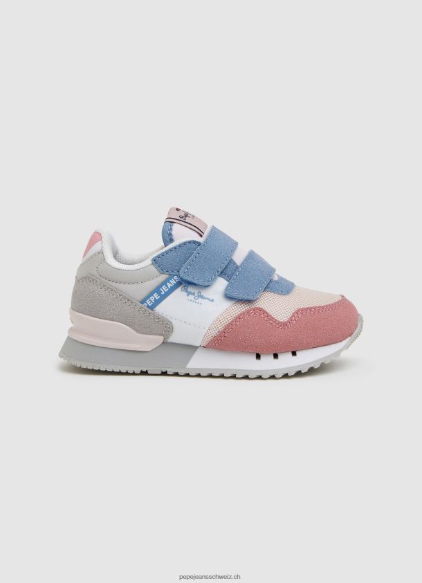 london grundlegende kombinierte turnschuhe Mädchen Pepe Jeans gewaschene Rose 84XH6T1313