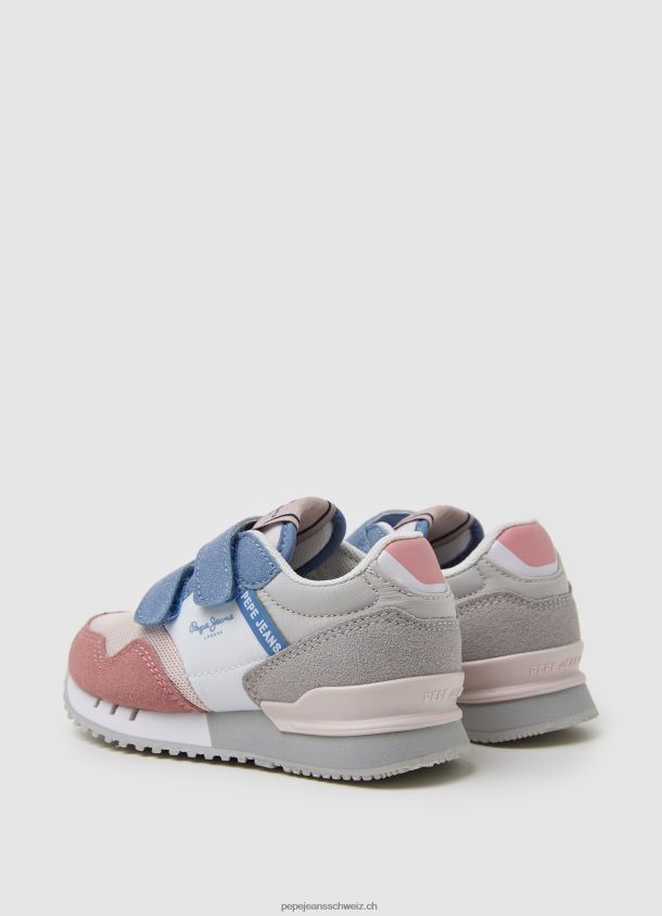 london grundlegende kombinierte turnschuhe Mädchen Pepe Jeans gewaschene Rose 84XH6T1313
