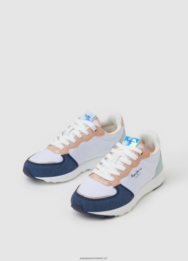 york mix kombinierte turnschuhe Mädchen Pepe Jeans Marine 84XH6T1310