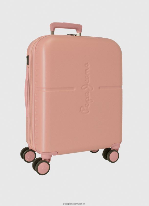 Rollkoffer 55cm abs Mädchen Pepe Jeans Hell-Pink 84XH6T1514