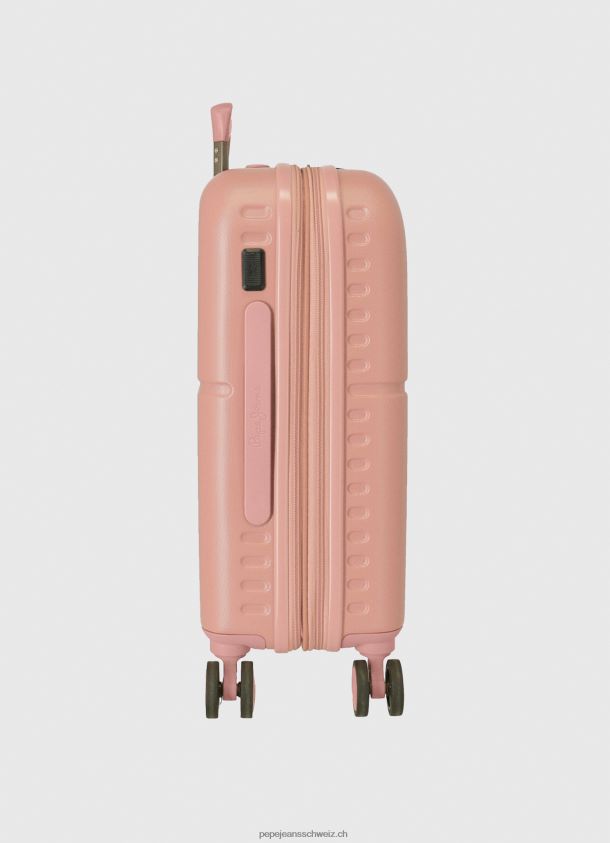 Rollkoffer 55cm abs Mädchen Pepe Jeans Hell-Pink 84XH6T1514