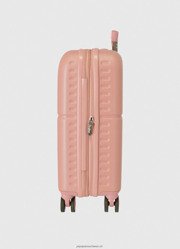 Rollkoffer 55cm abs Mädchen Pepe Jeans Hell-Pink 84XH6T1514