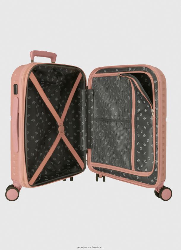 Rollkoffer 55cm abs Mädchen Pepe Jeans Hell-Pink 84XH6T1514