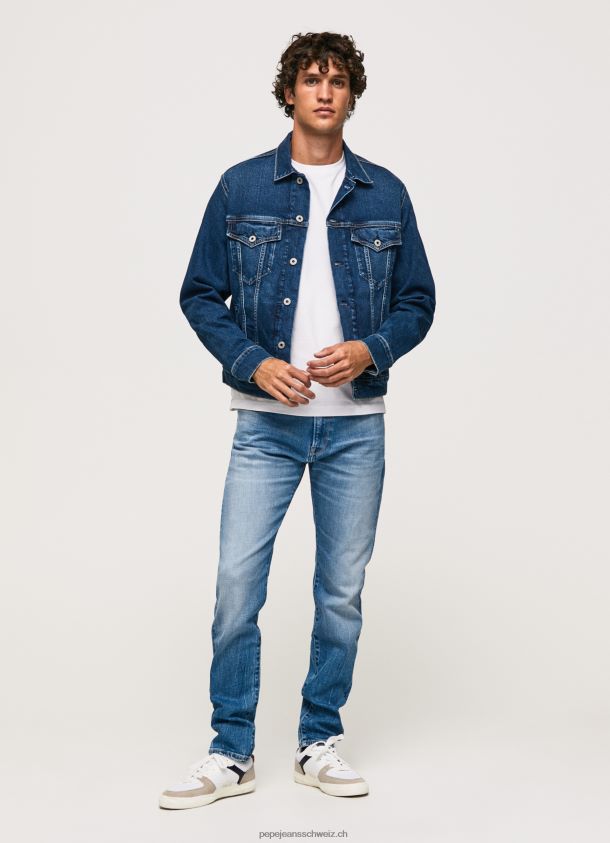 Slim-Fit-Jeans mit mittelhohem Kranich Männer Pepe Jeans Denim 84XH6T795