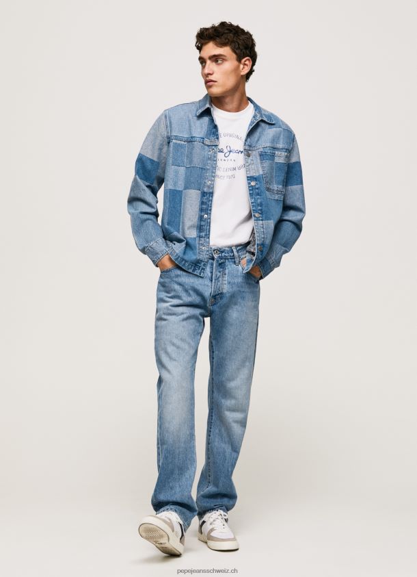 Byron mittelhohe Jeans mit entspannter Passform Männer Pepe Jeans Denim 84XH6T811