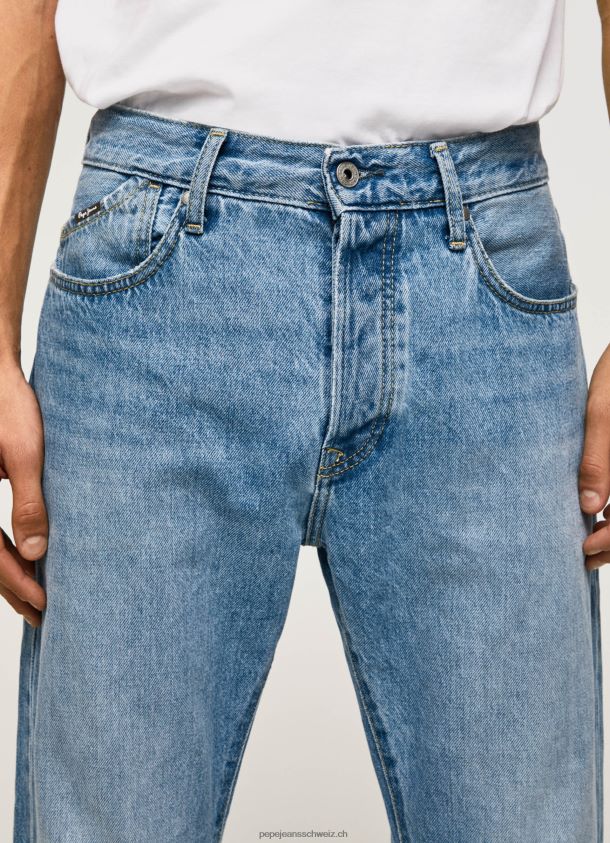 Byron mittelhohe Jeans mit entspannter Passform Männer Pepe Jeans Denim 84XH6T811
