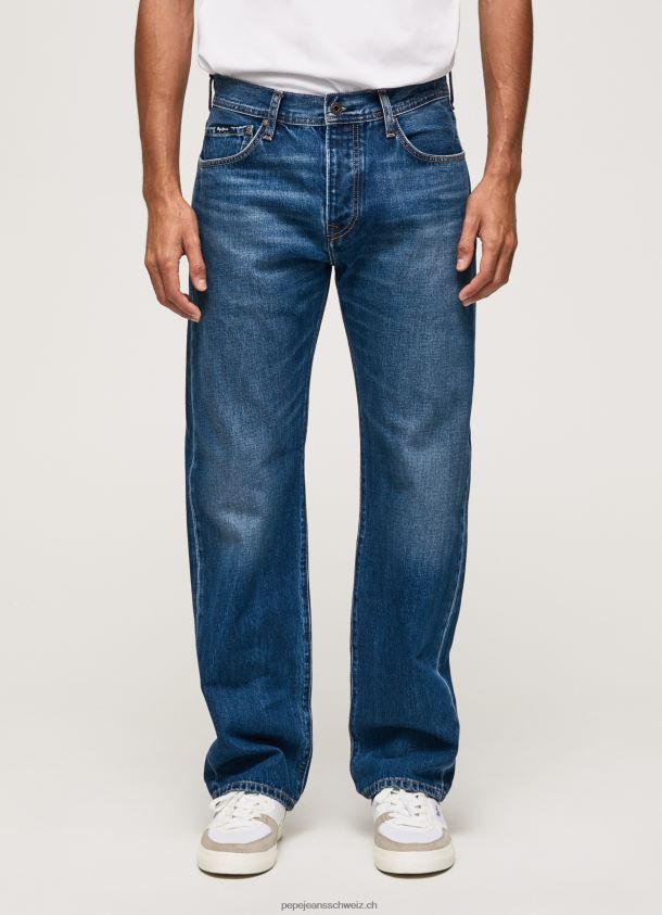 Penn Jeans mit lockerer Passform und fallender Leibhöhe Männer Pepe Jeans Denim 84XH6T814