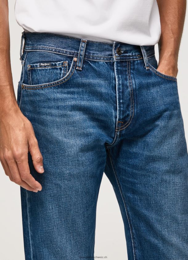 Penn Jeans mit lockerer Passform und fallender Leibhöhe Männer Pepe Jeans Denim 84XH6T814