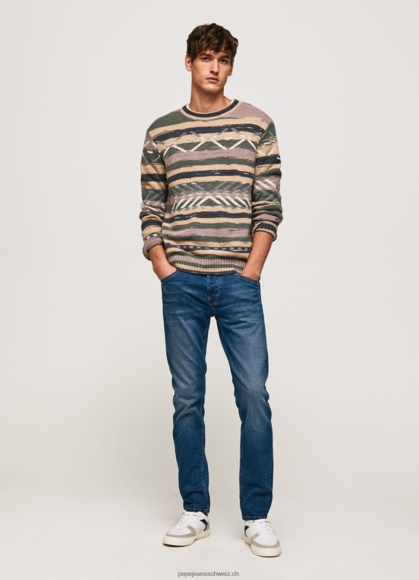 Spike-Jeans mit normaler Passform und mittelhohem Bund Männer Pepe Jeans Denim 84XH6T801
