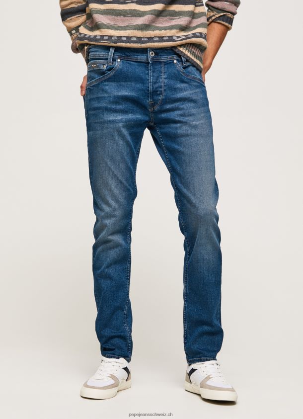 Spike-Jeans mit normaler Passform und mittelhohem Bund Männer Pepe Jeans Denim 84XH6T801