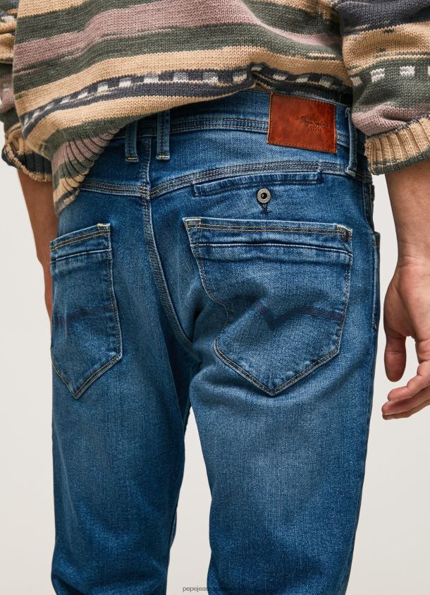 Spike-Jeans mit normaler Passform und mittelhohem Bund Männer Pepe Jeans Denim 84XH6T801