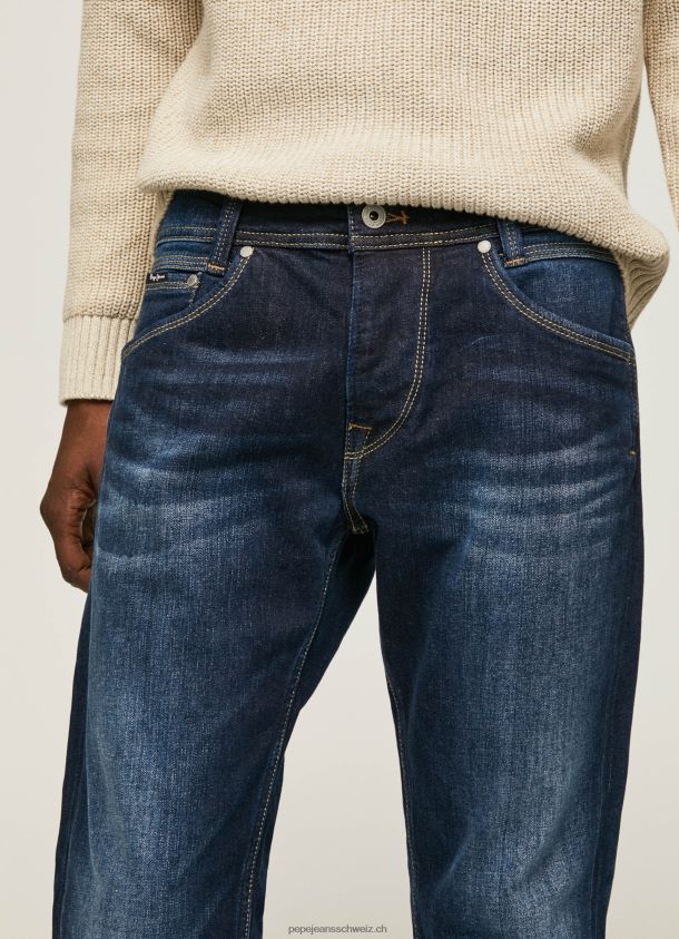 Spike-Jeans mit normaler Passform und mittelhohem Bund Männer Pepe Jeans Denim 84XH6T805