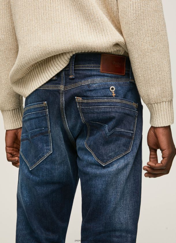 Spike-Jeans mit normaler Passform und mittelhohem Bund Männer Pepe Jeans Denim 84XH6T805