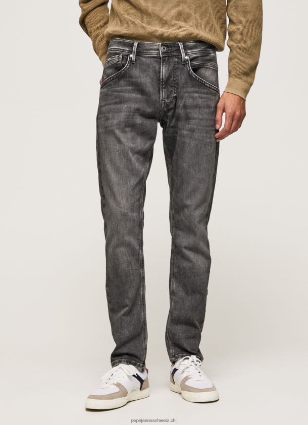 Track-Jeans mit normaler Passform und mittelhohem Bund Männer Pepe Jeans Denim 84XH6T800