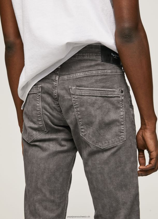 schmal zulaufende Regular-Jeans Männer Pepe Jeans modernes grau 84XH6T1118