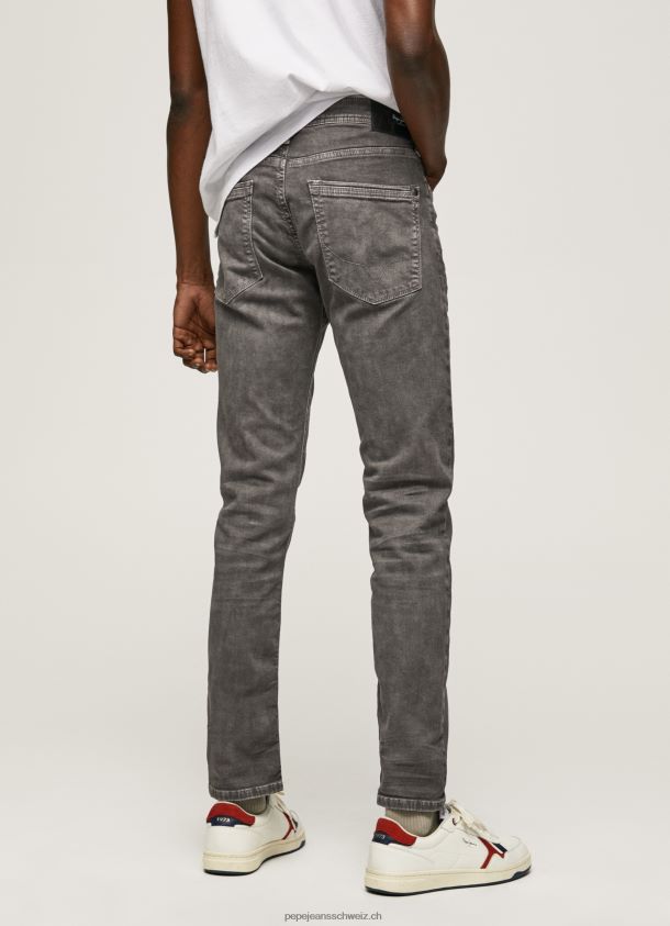 schmal zulaufende Regular-Jeans Männer Pepe Jeans modernes grau 84XH6T1118