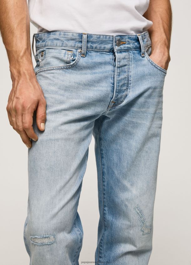 stanley mittelhohe jeans mit normaler passform Männer Pepe Jeans Denim 84XH6T807