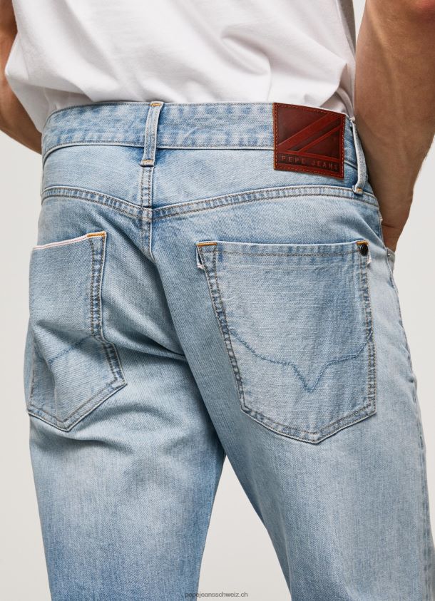 stanley mittelhohe jeans mit normaler passform Männer Pepe Jeans Denim 84XH6T807