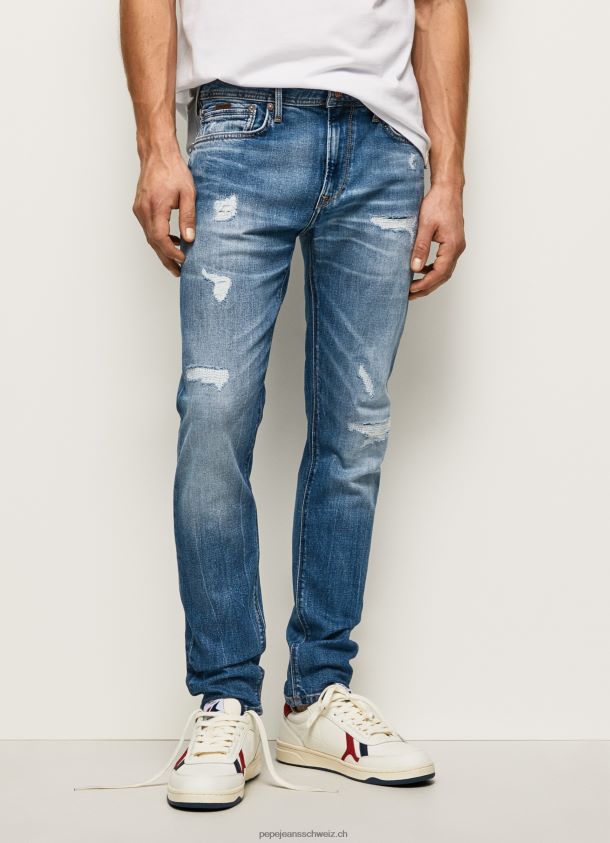 stanley mittelhohe jeans mit normaler passform Männer Pepe Jeans Denim 84XH6T808