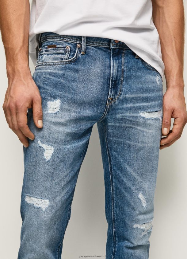 stanley mittelhohe jeans mit normaler passform Männer Pepe Jeans Denim 84XH6T808