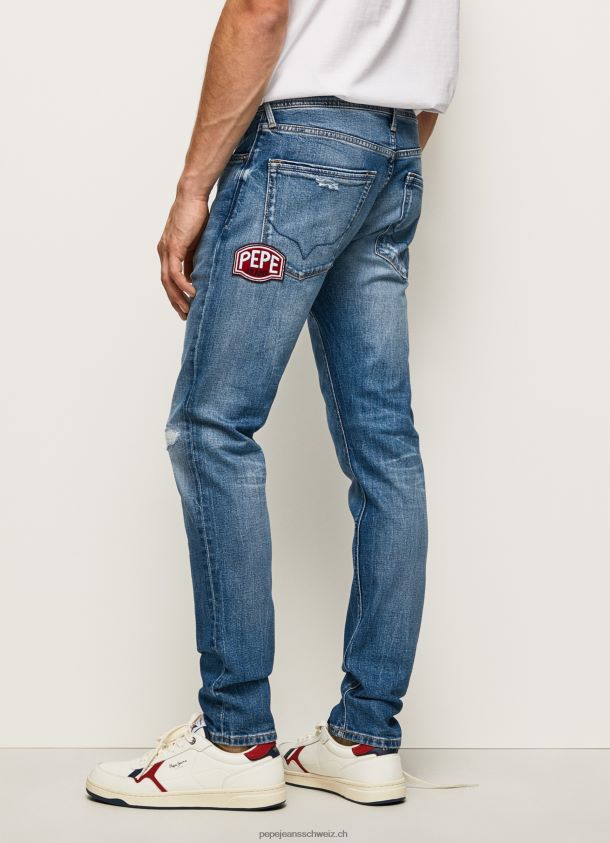 stanley mittelhohe jeans mit normaler passform Männer Pepe Jeans Denim 84XH6T808