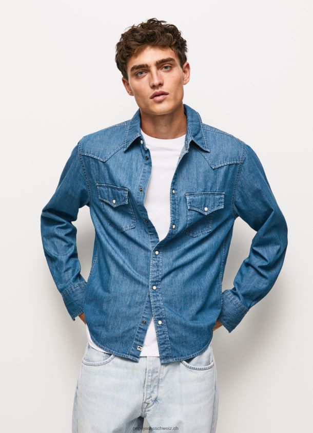 Carson Jeanshemd in normaler Passform Männer Pepe Jeans Denim 84XH6T1020