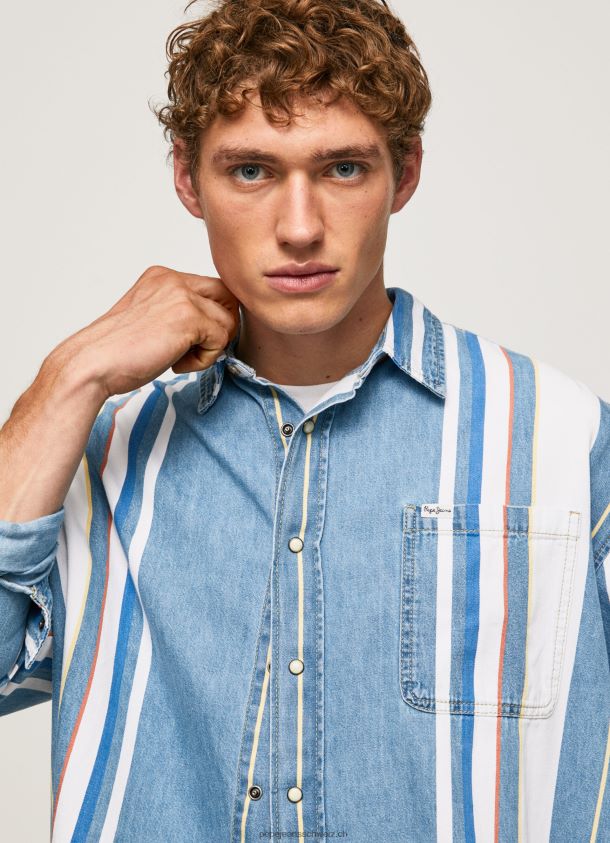 Devon übergroßes Denim-Überhemd Männer Pepe Jeans Denim 84XH6T1021