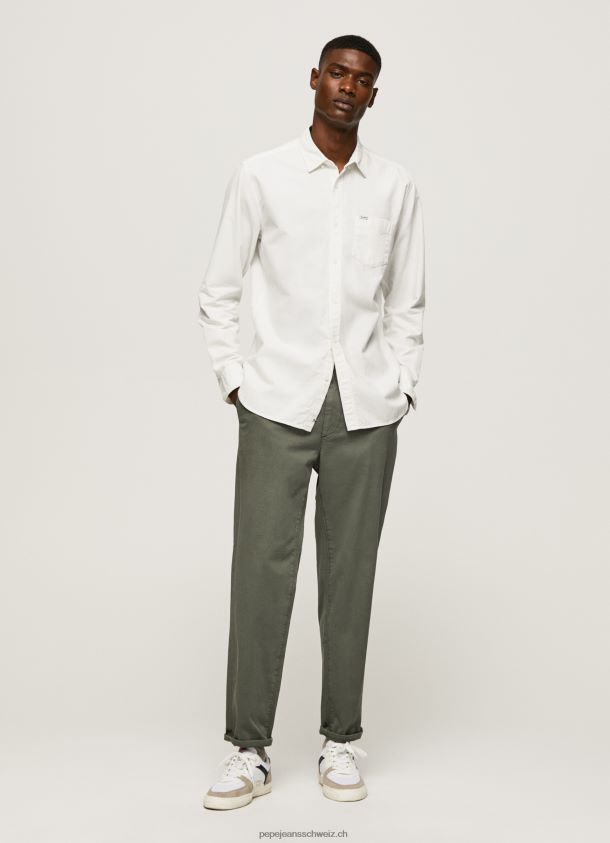 Fabio Oxford-Hemd in normaler Passform Männer Pepe Jeans Weiss 84XH6T1031