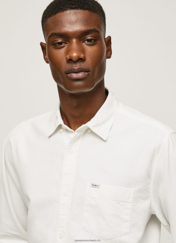 Fabio Oxford-Hemd in normaler Passform Männer Pepe Jeans Weiss 84XH6T1031