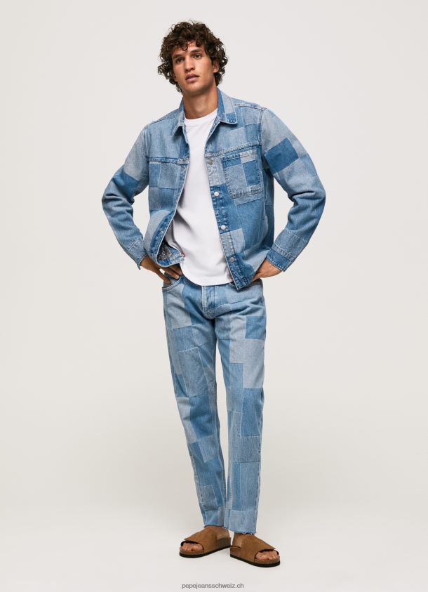 Lässig geschnittenes Denim-Überhemd Männer Pepe Jeans Denim 84XH6T817