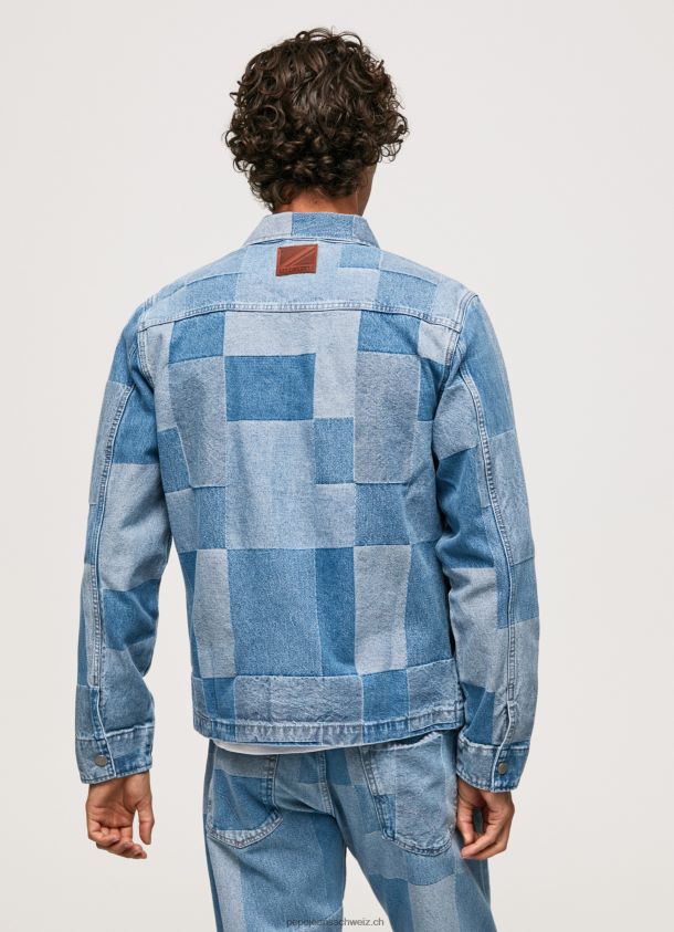 Lässig geschnittenes Denim-Überhemd Männer Pepe Jeans Denim 84XH6T817