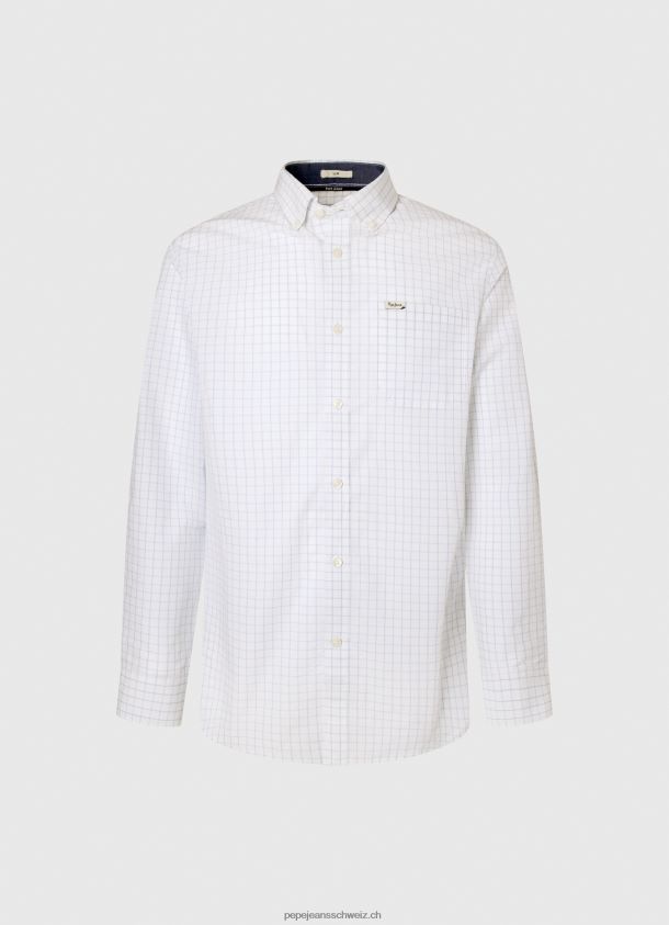 Larry schmal geschnittenes Popeline-Hemd Männer Pepe Jeans blau bleichen 84XH6T1028