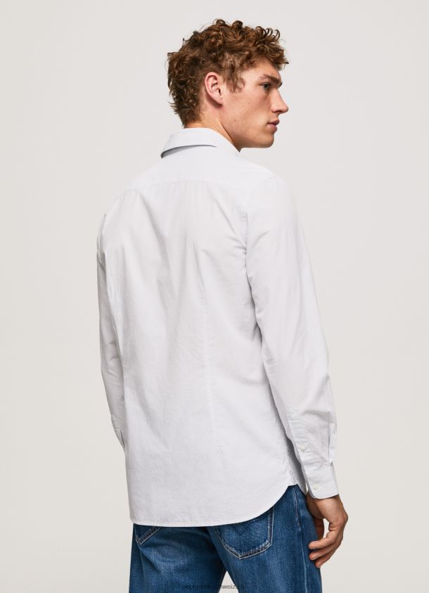 Lawrence schmal geschnittenes Popeline-Hemd Männer Pepe Jeans blau bleichen 84XH6T1050