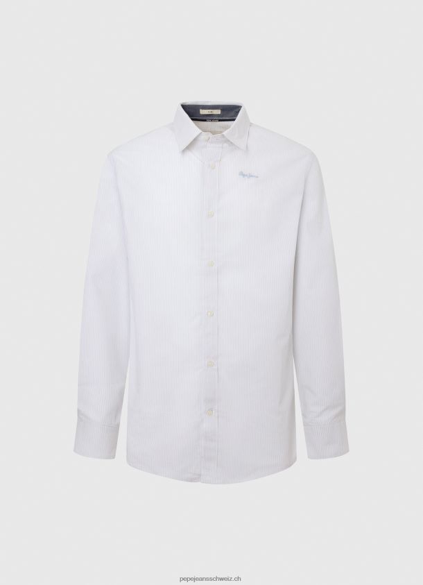 Lawrence schmal geschnittenes Popeline-Hemd Männer Pepe Jeans blau bleichen 84XH6T1050