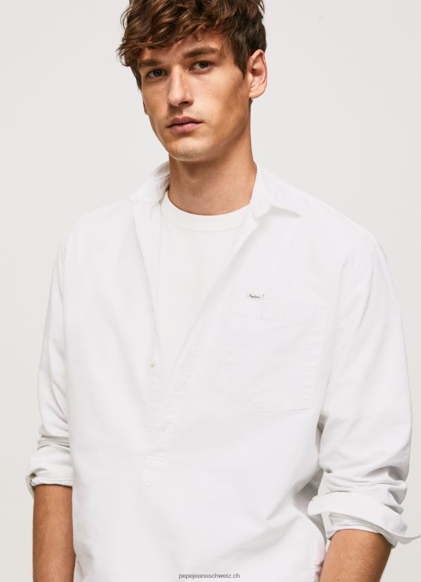 Lawson Oxford-Hemd in normaler Passform Männer Pepe Jeans Weiss 84XH6T1044