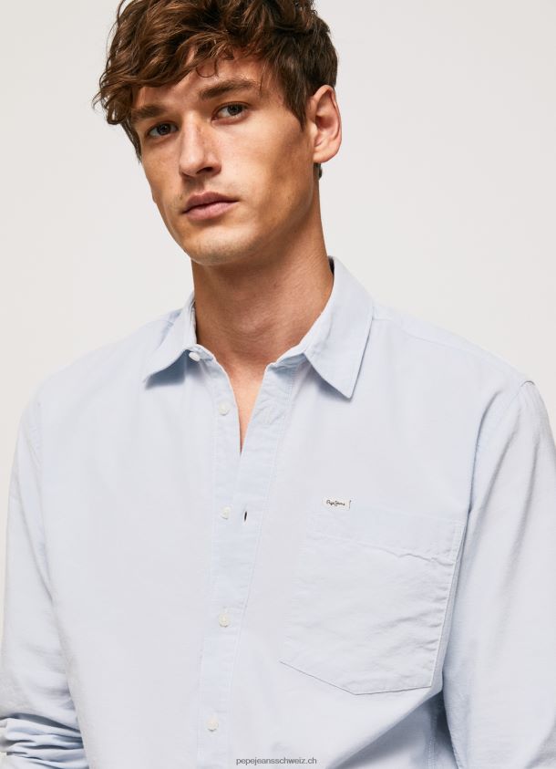 Lawson Oxford-Hemd in normaler Passform Männer Pepe Jeans blau bleichen 84XH6T1052