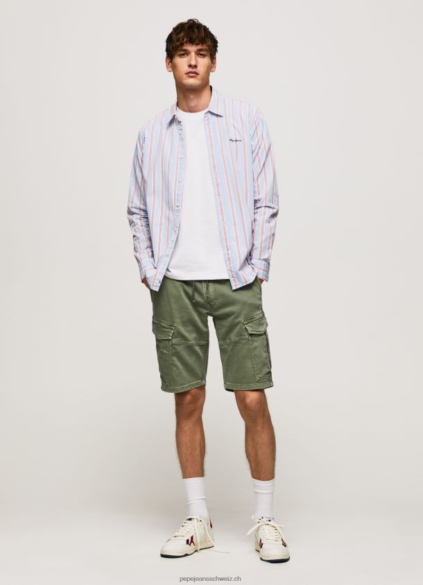 Lister Fil-a-Fil-Hemd mit schmaler Passform Männer Pepe Jeans studiorot 84XH6T1065