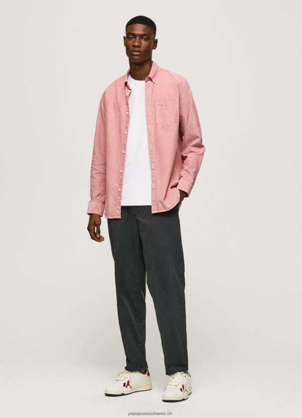 Lowell Oxford-Hemd in normaler Passform Männer Pepe Jeans wolkig rosa 84XH6T1048
