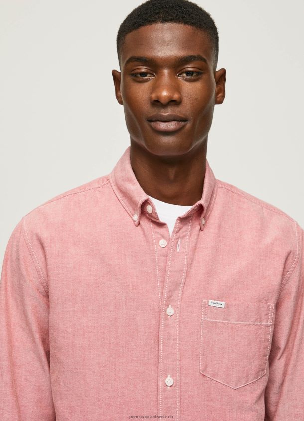 Lowell Oxford-Hemd in normaler Passform Männer Pepe Jeans wolkig rosa 84XH6T1048