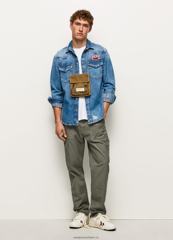 Noah Jeanshemd in normaler Passform Männer Pepe Jeans Denim 84XH6T1049