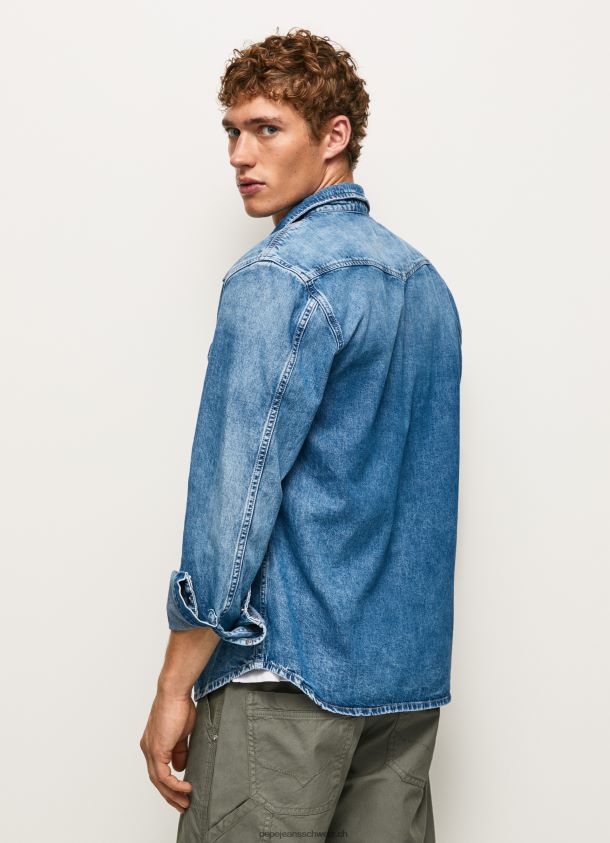 Noah Jeanshemd in normaler Passform Männer Pepe Jeans Denim 84XH6T1049