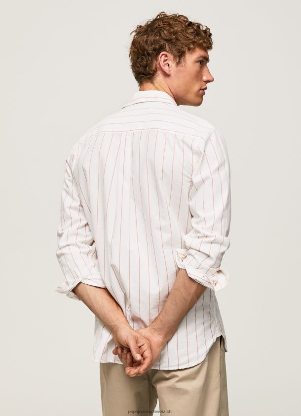 Oxford-Hemd mit normaler Passform von Lynton Männer Pepe Jeans Weiss 84XH6T1034