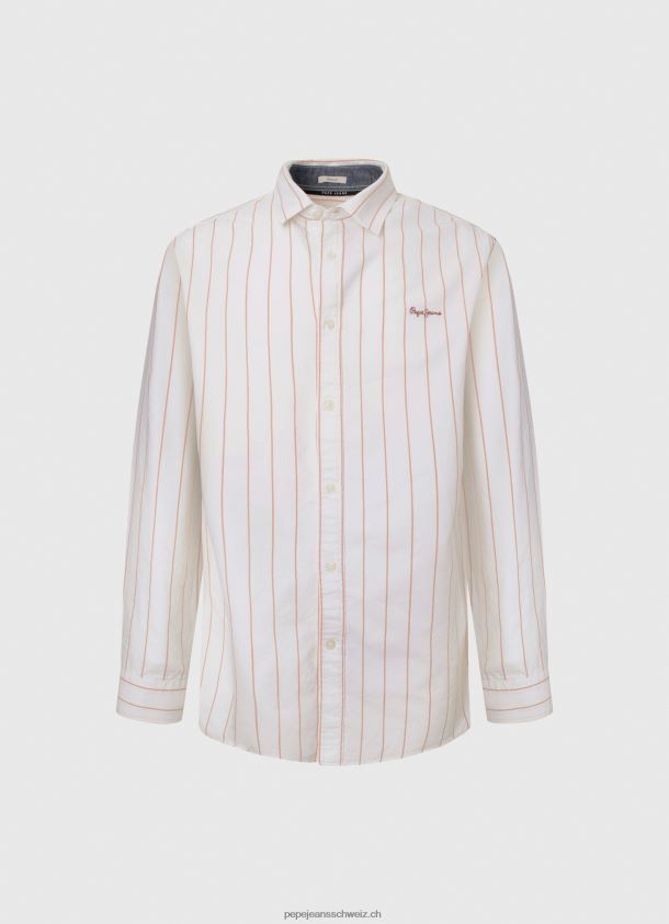 Oxford-Hemd mit normaler Passform von Lynton Männer Pepe Jeans Weiss 84XH6T1034