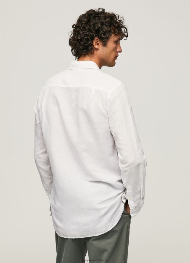 Parker langärmliges Hemd Männer Pepe Jeans Weiss 84XH6T1073