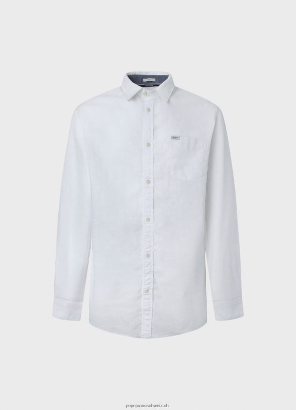 Parker langärmliges Hemd Männer Pepe Jeans Weiss 84XH6T1073