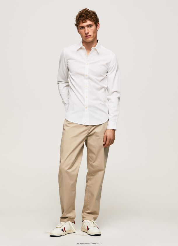 Slim-Fit-Hemd von Limerick Männer Pepe Jeans Weiss 84XH6T1024