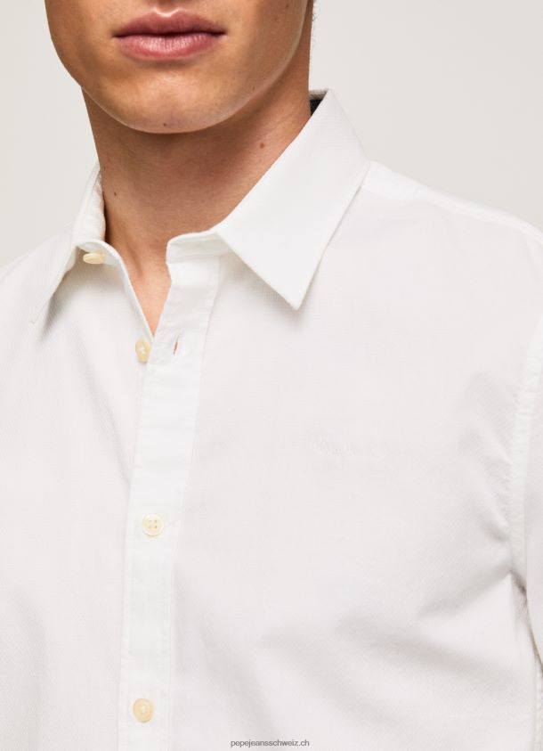 Slim-Fit-Hemd von Limerick Männer Pepe Jeans Weiss 84XH6T1024
