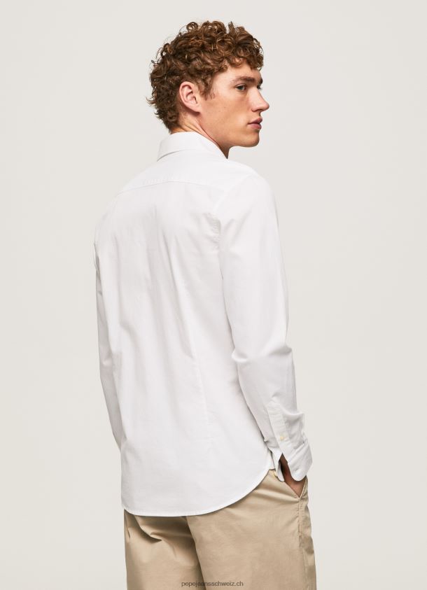 Slim-Fit-Hemd von Limerick Männer Pepe Jeans Weiss 84XH6T1024